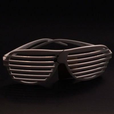 Shutter Shade Sunglasses White